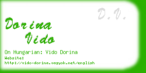 dorina vido business card